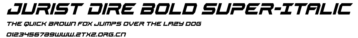 Jurist Dire Bold Super-Italic.ttf
