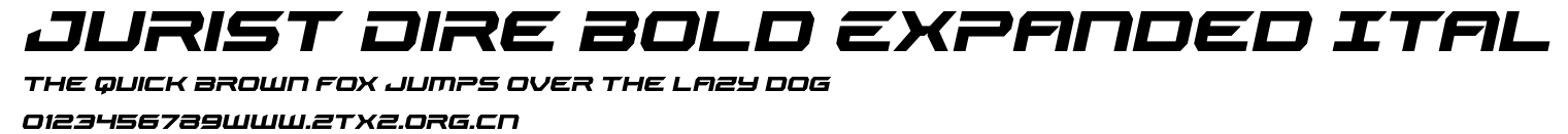 Jurist Dire Bold Expanded Ital.ttf