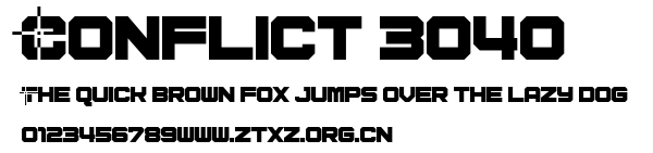Conflict 3040.otf