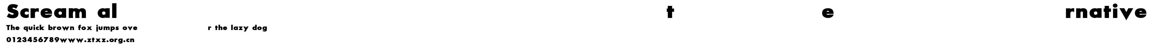 Scream alternative.ttf