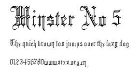 Minster No 5.ttf