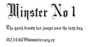 Minster No 1.ttf