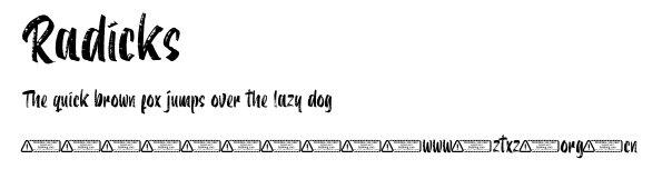 Radicks.ttf