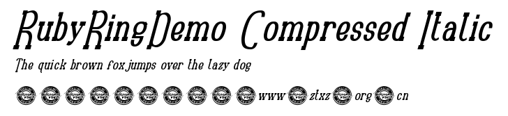 RubyRingDemo Compressed Italic.ttf
