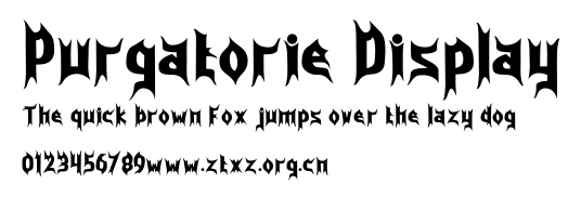 Purgatorie Display.otf