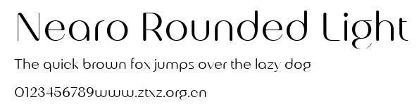 Nearo Rounded Light.ttf