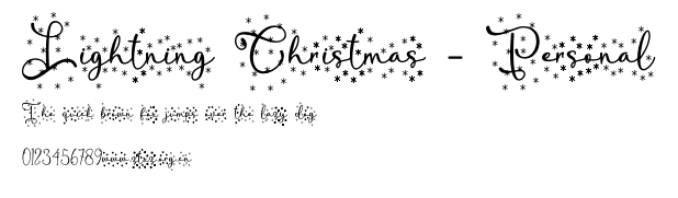 Lightning Christmas - Personal.otf