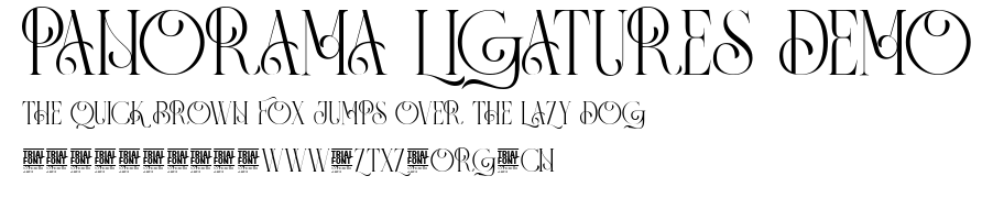 Panorama Ligatures Demo.ttf