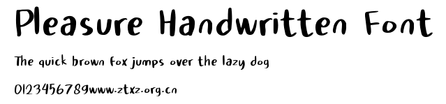 Pleasure Handwritten Font.otf