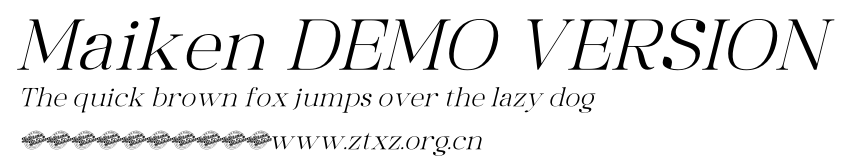 Maiken DEMO VERSION.otf