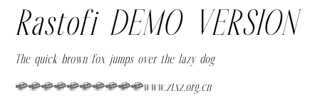Rastofi DEMO VERSION.otf