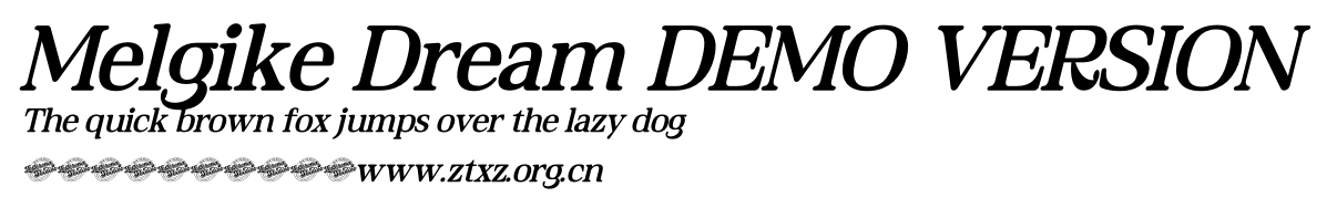 Melgike Dream DEMO VERSION.ttf
