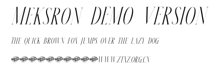 Meksron DEMO VERSION.otf