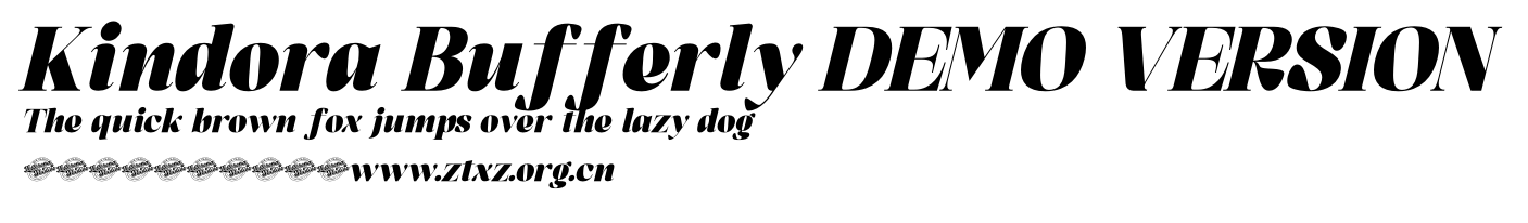 Kindora Bufferly DEMO VERSION.otf