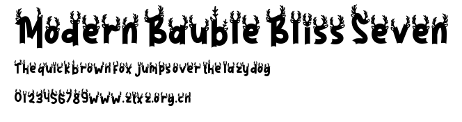 Modern Bauble Bliss Seven.ttf