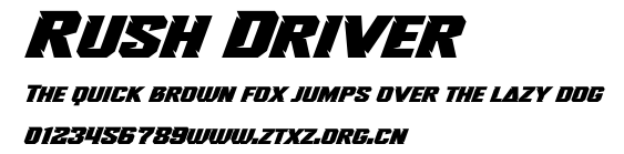 Rush Driver.otf