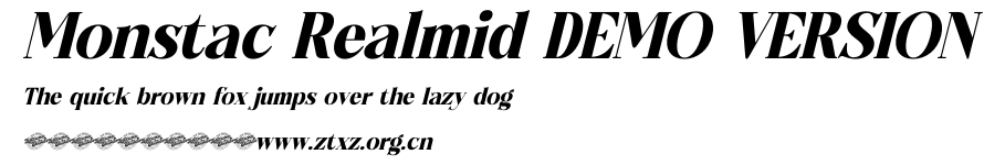 Monstac Realmid DEMO VERSION.otf
