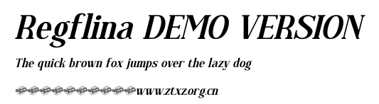 Regflina DEMO VERSION.ttf