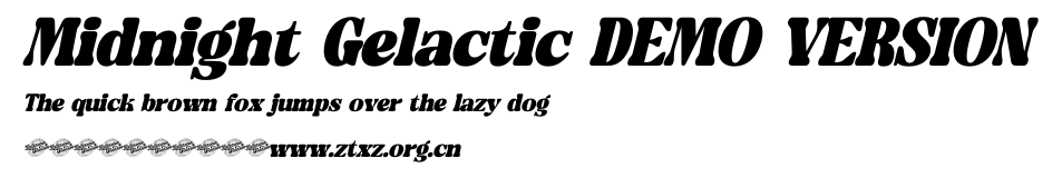 Midnight Gelactic DEMO VERSION.ttf