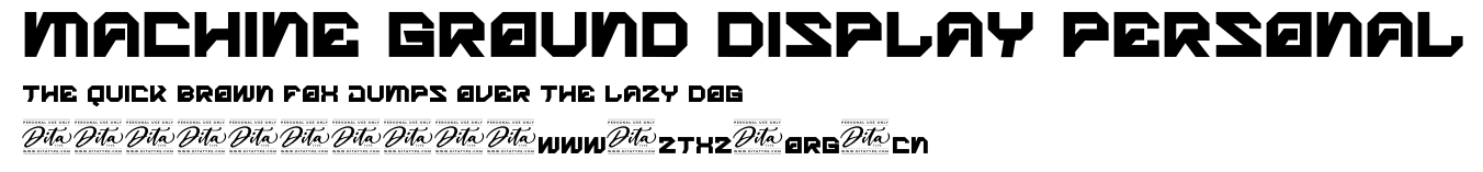 Machine Ground Display Personal.otf