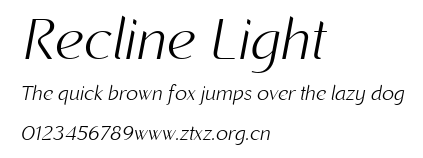 Recline Light.ttf