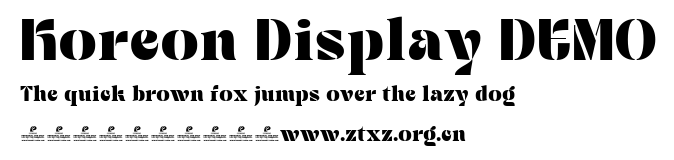 Koreon Display DEMO.ttf