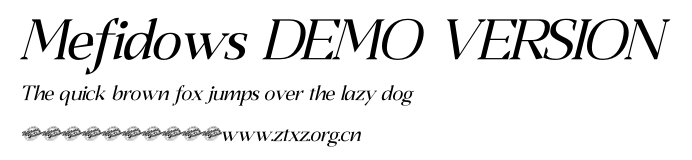 Mefidows DEMO VERSION.otf