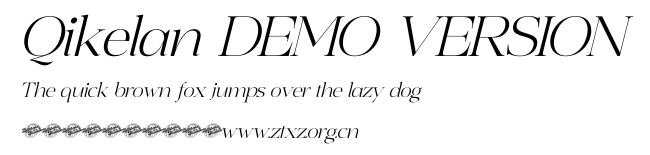 Qikelan DEMO VERSION.otf