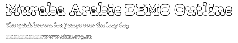 Muraba Arabic DEMO Outline.otf