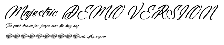 Majestric DEMO VERSION.otf