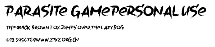 Parasite  Game Personal Use.ttf