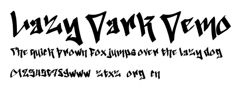 Lazy Dark Demo.otf