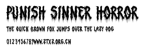 Punish Sinner Horror.ttf