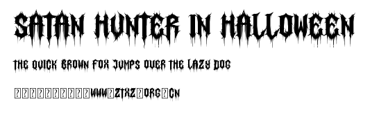 Satan Hunter in Halloween.ttf