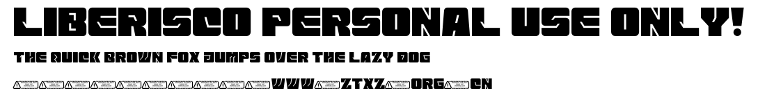 Liberisco PERSONAL USE ONLY!.ttf