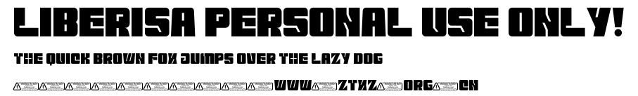 Liberisa PERSONAL USE ONLY!.ttf