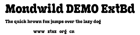 Mondwild DEMO ExtBd.otf