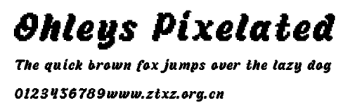 Ohleys Pixelated.otf