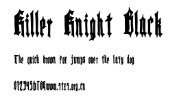Killer Knight Black.otf