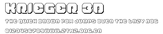 Krieger 3D.ttf