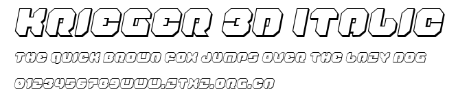 Krieger 3D Italic.ttf