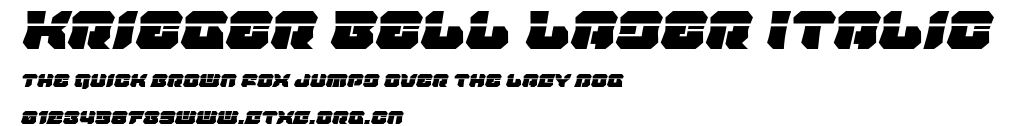 Krieger Bell Laser Italic.ttf
