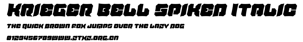 Krieger Bell Spiked Italic.ttf