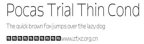 Pocas Trial Thin Cond.otf