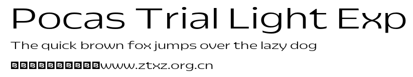 Pocas Trial Light Exp.otf