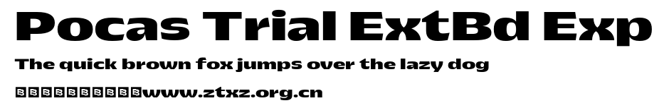 Pocas Trial ExtBd Exp.otf
