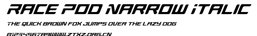 Race Pod Narrow Italic.ttf