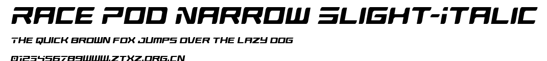 Race Pod Narrow Slight-Italic.ttf