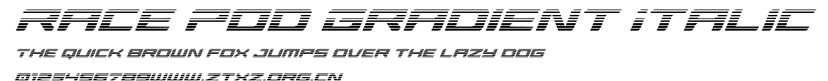Race Pod Gradient Italic.ttf