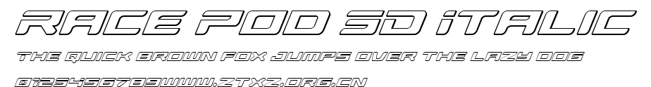 Race Pod 3D Italic.ttf